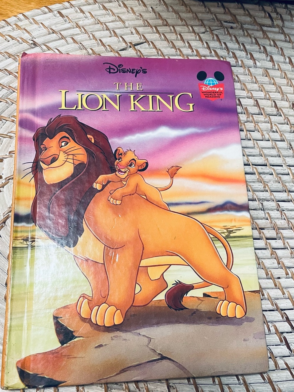 Disney The Lion King Storybook - Purple & Orange Illustration